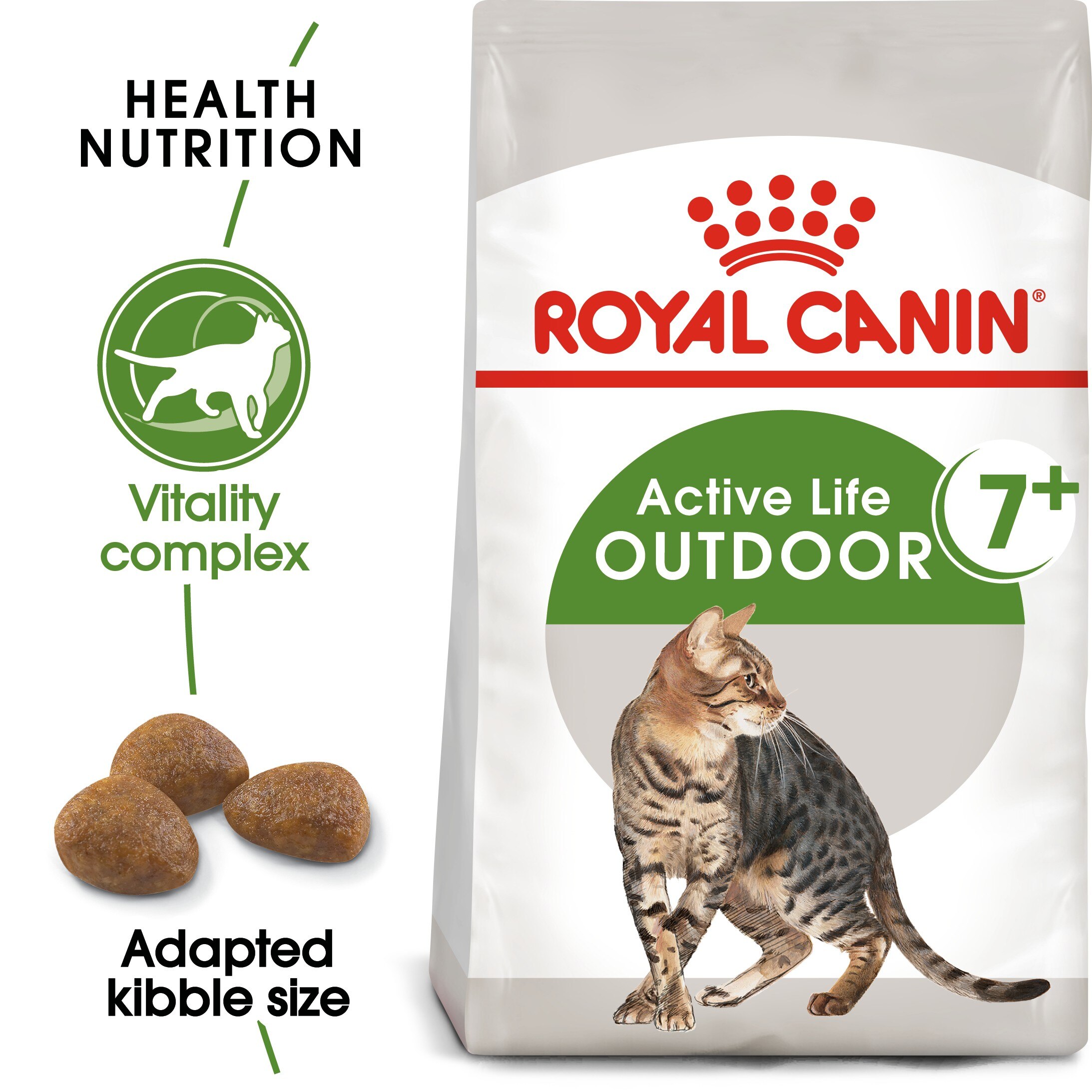 Royal Canin Royal Canin Outdoor 7 Plus Senior Dry Cat pet food packaging